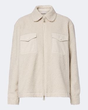 Moncler Teddy Blouson Jacket - Natural