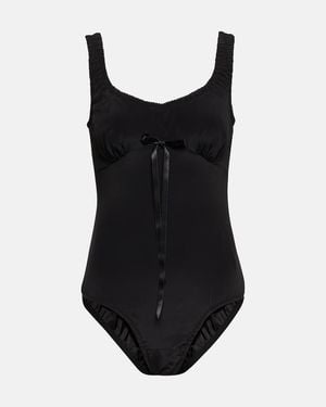 Simone Rocha Body Adornado Con Lazo - Negro