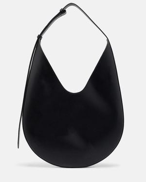 Aesther Ekme Medium Leather Shoulder Bag - Black