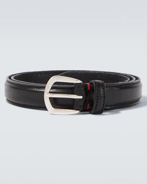 Eleventy Leather Belt - Black