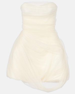 Danielle Frankel Bridal Minikleid Bernie Aus Tuell - Natur