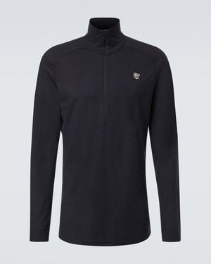 Norrøna Femund Wool Half-Zip Ski Top - Blue