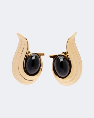 Ferragamo Embellished Clip-On Earrings - Metallic