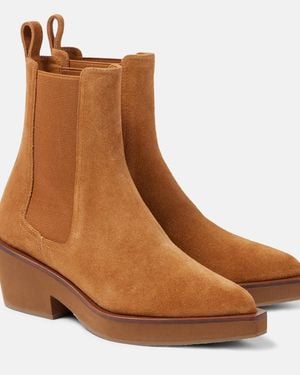 Robert Clergerie Tegan Suede Ankle Boots - Brown