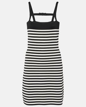 Nina Ricci Striped Minidress - Black