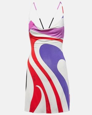 PUCCI Marmo Printed Minidress - Red