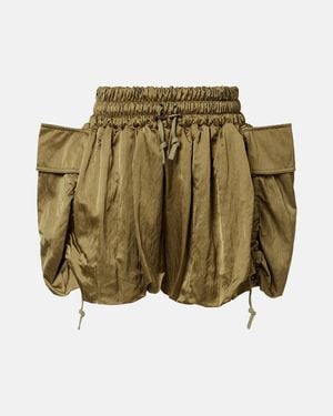 Balmain Twill Cargo Shorts - Green
