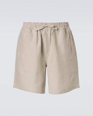 Saman Amel Shorts Aus Leinen - Natur
