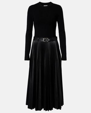 Jonathan Simkhai Abilene Knitted Pleated Midi Dress - Black