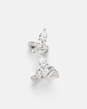 Repossi Ear Cuff Serti Sur Vide De Oro Blanco De 18 Ct Con Diamantes