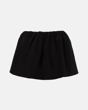 Wardrobe NYC Minifalda Fruncida - Negro