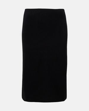 The Row Ivera Silk-Blend Chiffon Slip Skirt - Black