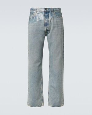 Maison Margiela Straight Jeans Four Stitches - Blau
