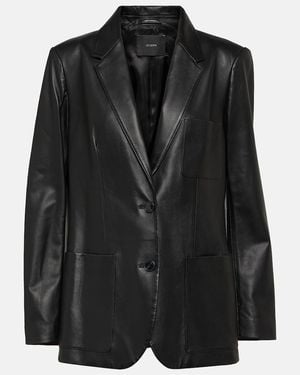 JOSEPH Jacques Leather Blazer - Black