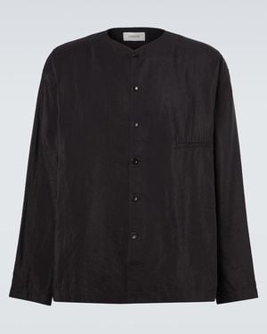 Lemaire Silk-Blend Shirt - Black