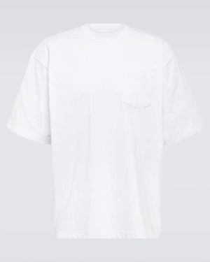 Sacai T-Shirt Aus Baumwoll-Jersey - Weiß