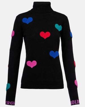 Goldbergh Bacio Embellished Turtleneck Jumper - Black