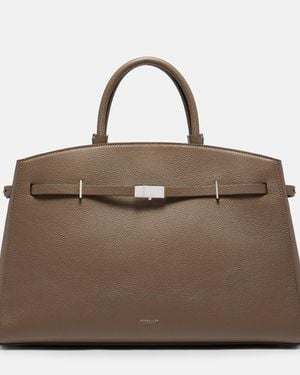 DeMellier Hudson Leather Top-Handle Bag - Brown
