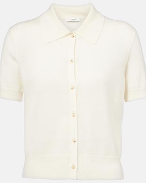 Vince Bluse Aus Einem Wollgemisch - Weiß