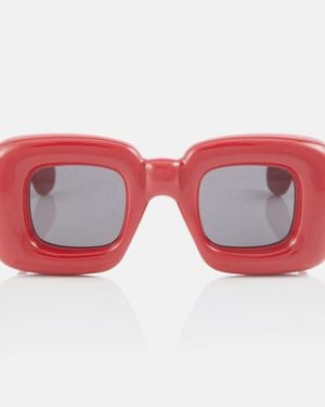 Loewe Inflated Square Sunglasses - Red