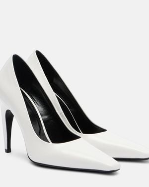 Jude Fame Leather Pumps - White