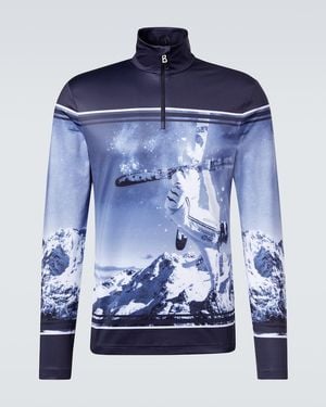 Bogner Verti Printed Ski Top - Blue