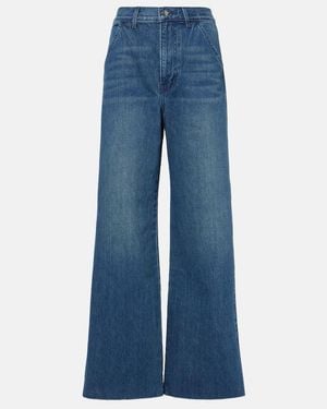 Veronica Beard Taylor Wide-Leg Jeans - Blue