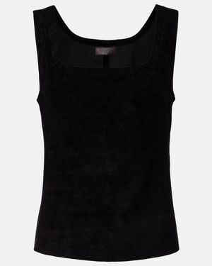 Stouls Edie Suede Tank Top - Black