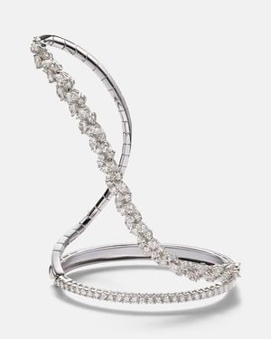 YEPREM Armreif Aus 18Kt Weissgold Mit Diamanten - Mettallic