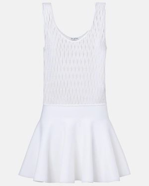 Alaïa Skater Minidress - White