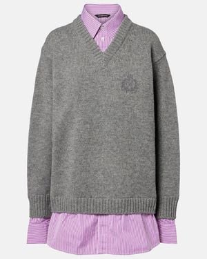 Balenciaga Wool Jumper - Grey