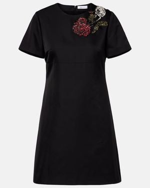 McQueen Embellished Minidress - Black