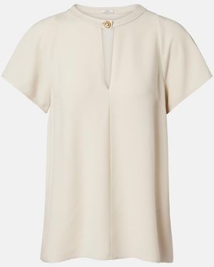 JOSEPH Donna Crepe Top - White