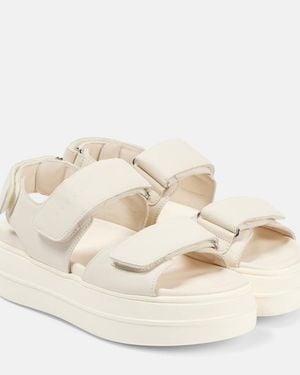 Hogan H680 Leather Sandals - Natural
