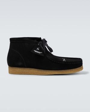 Clarks X Undercover Wallaby Chaos/Balance Suede Boots - Black