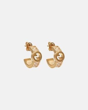 Gucci Ohrringe Blondie Mit Kristallen - Mettallic