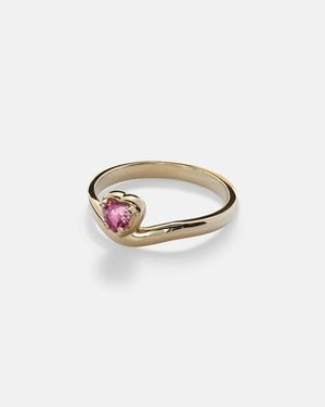 STONE AND STRAND Sweetheart Bonbon Merge 10Kt Ring With Tourmaline - White