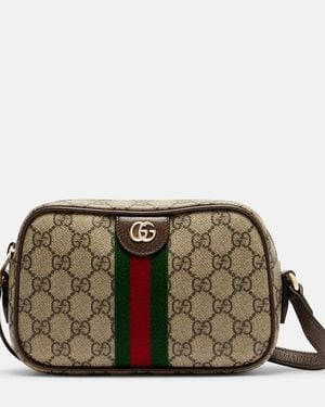 Gucci Schultertasche Ophidia Small Mit Leder - Grün