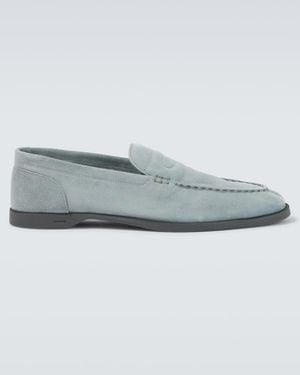 John Lobb Pace Suede Loafers - Blue