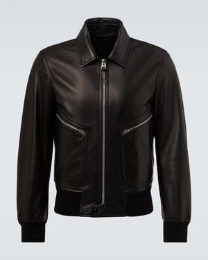Tom Ford Leather Jacket - Black