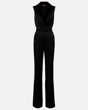 Max Mara Scalata Belted Jumpsuit - Black