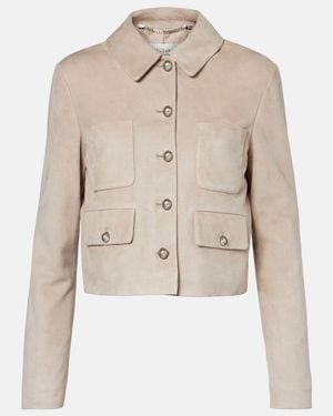 Altuzarra Astley Suede Jacket - Natural