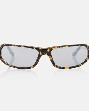 Tom Ford Addison Thin Flat-Top Sunglasses - Brown