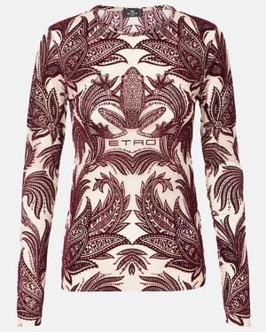 Etro Paisley Top - Red