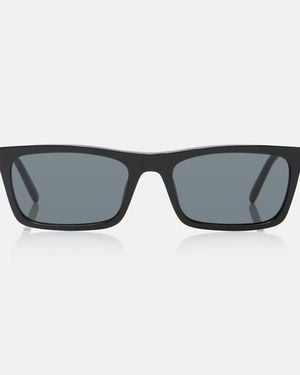 Saint Laurent Corner Angle Rectangular Sunglasses - Grey