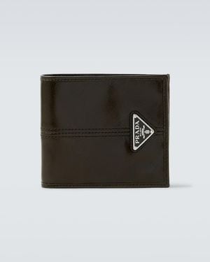 Prada Leather Bifold Wallet - Black