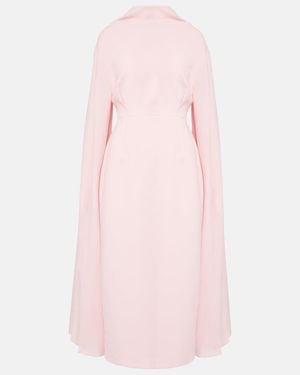ROKSANDA Nour Draped Crepe Midi Dress - Pink
