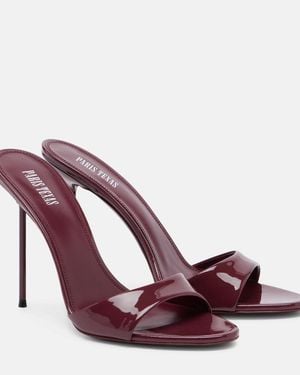 Paris Texas Lidia Patent Leather Mules - Purple