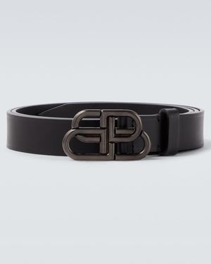 Balenciaga Guertel Bb Aus Leder - Schwarz