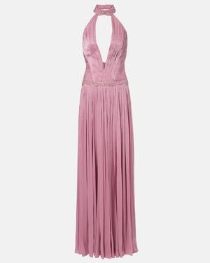Costarellos Vestido De Fiesta Juliette De Georgette Lame - Morado